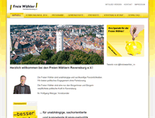 Tablet Screenshot of freie-waehler-rv.de